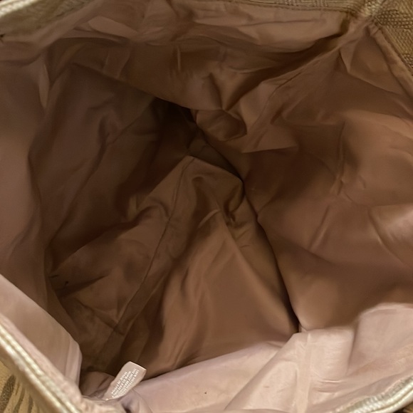 Michael Kors large shoulder bag nice print and color gold and tan - Picture 5 of 7